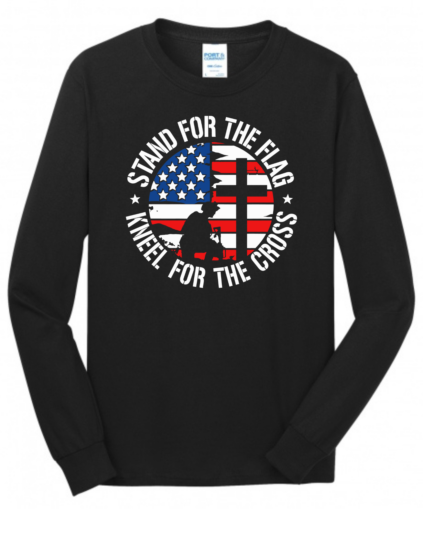 stand for the flag, kneel for the cross