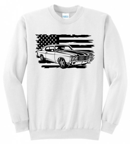 american flag car