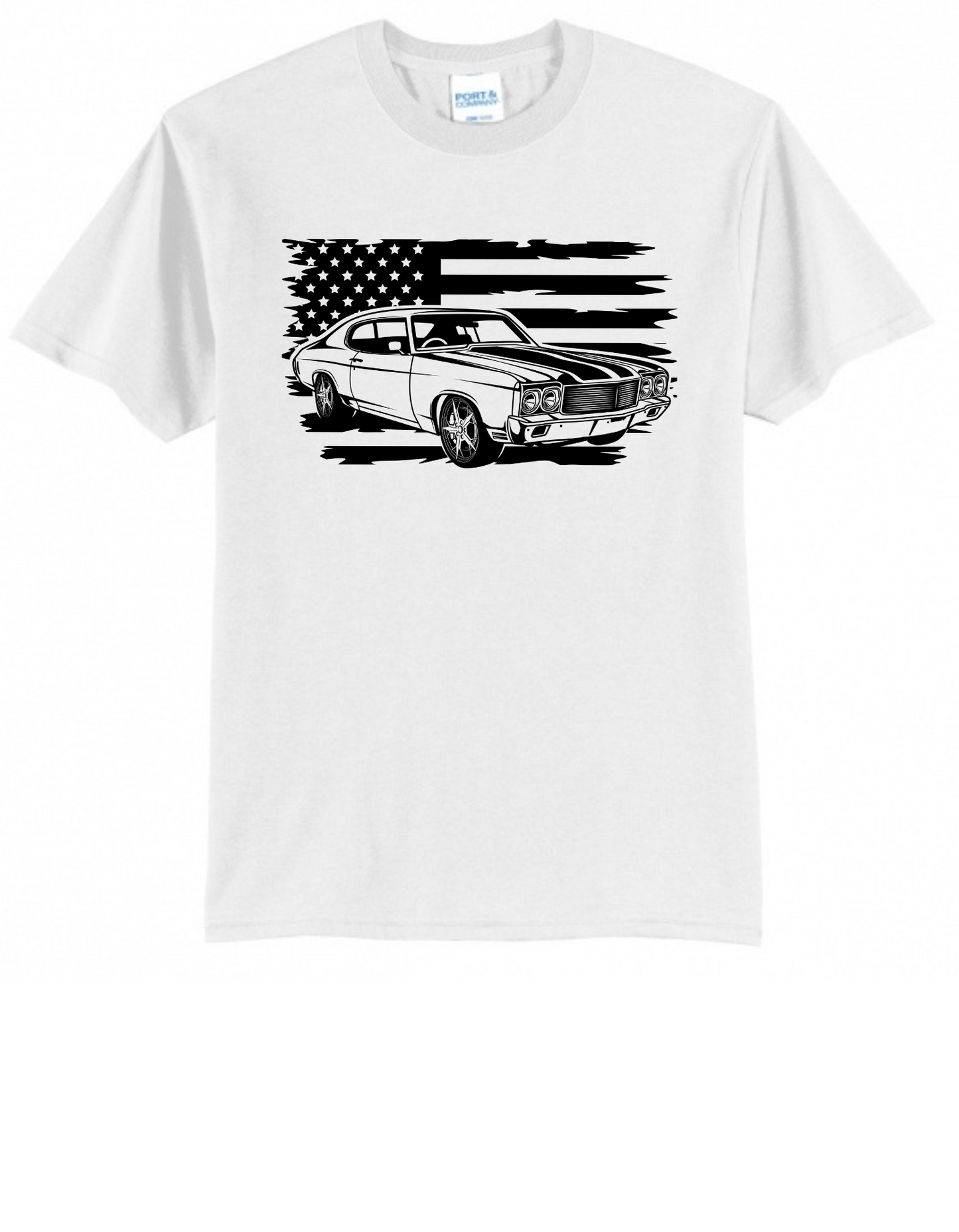 american flag car